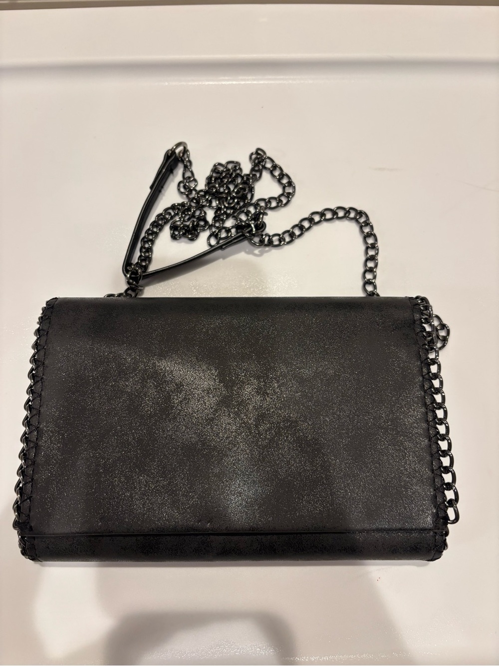 Target Black Chain-Trim Crossbody Bag